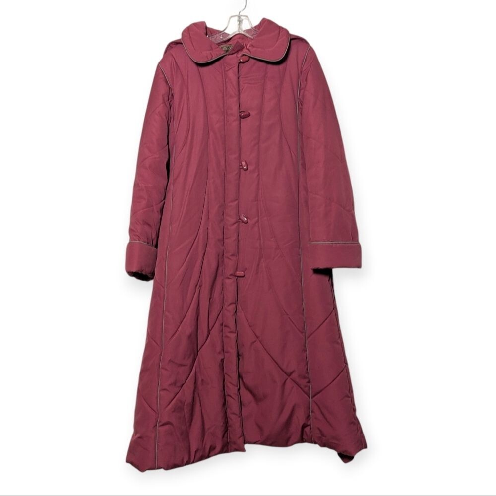 Vintage Ms Freddi Long Quilted Padded Coat